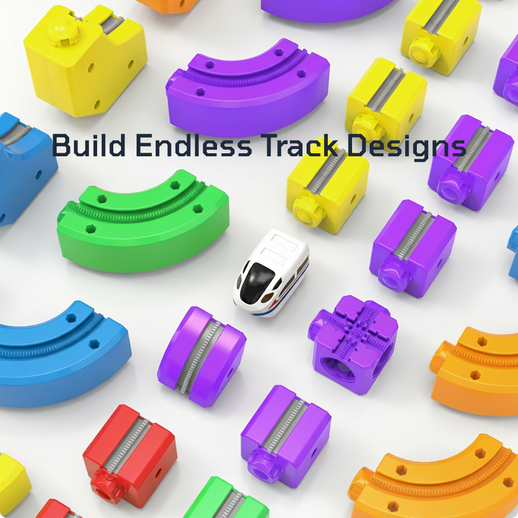 Magic Track Cube - Electric Building Block Train Set