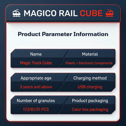 Magic Track Cube - Electric Building Block Train Set