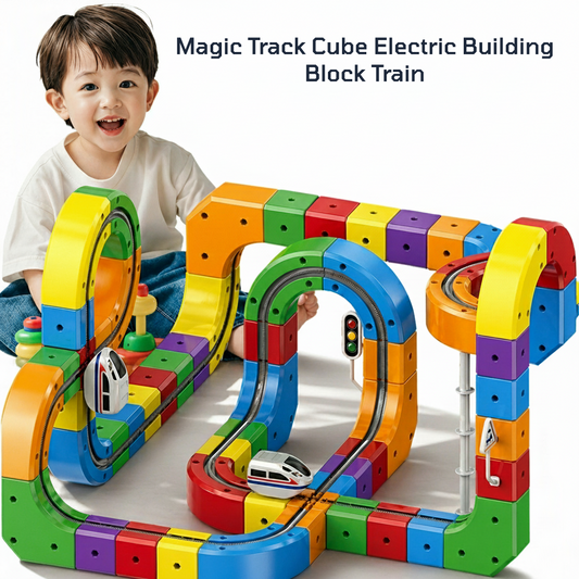 Magic Track Cube - Electric Building Block Train Set