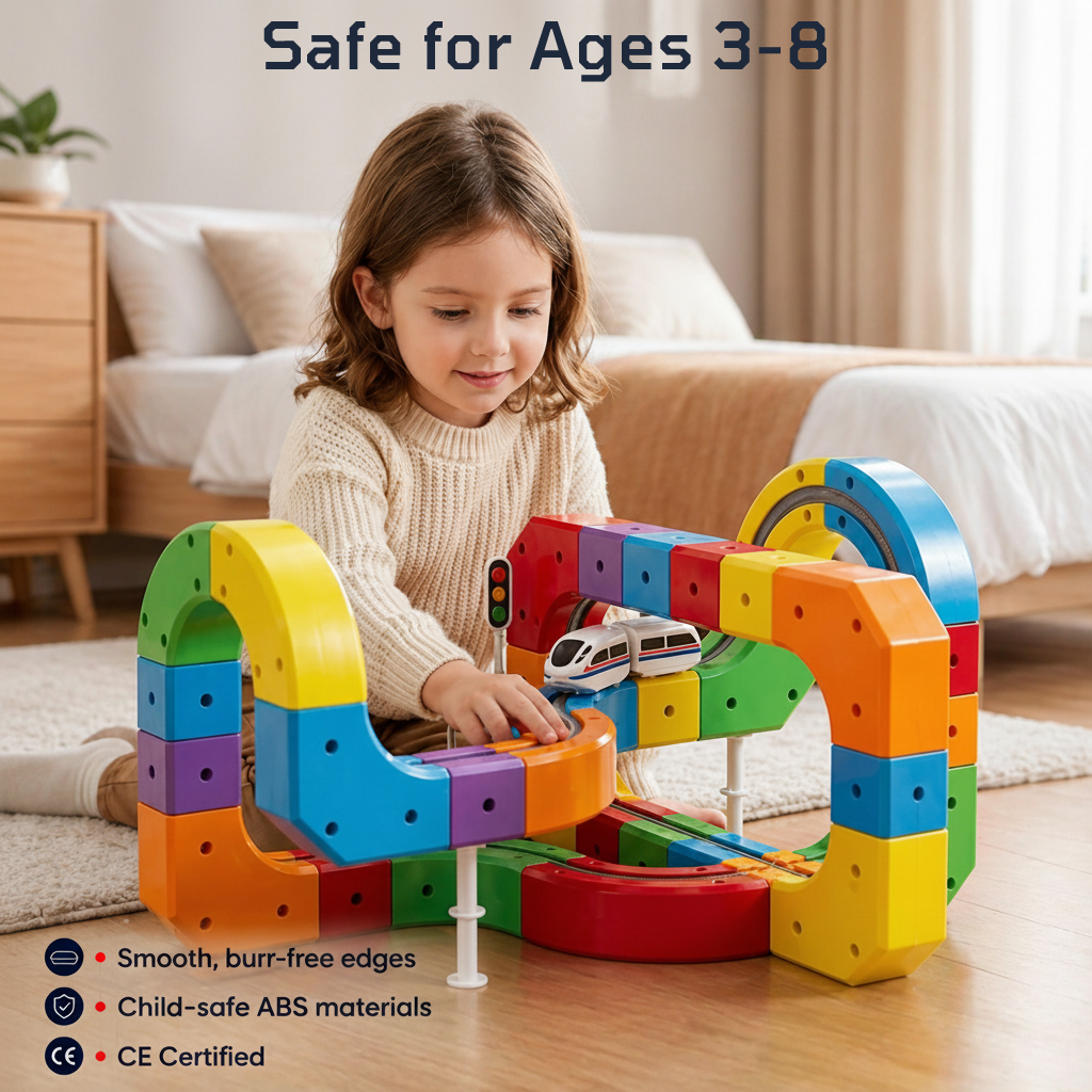 Magic Track Cube - Electric Building Block Train Set