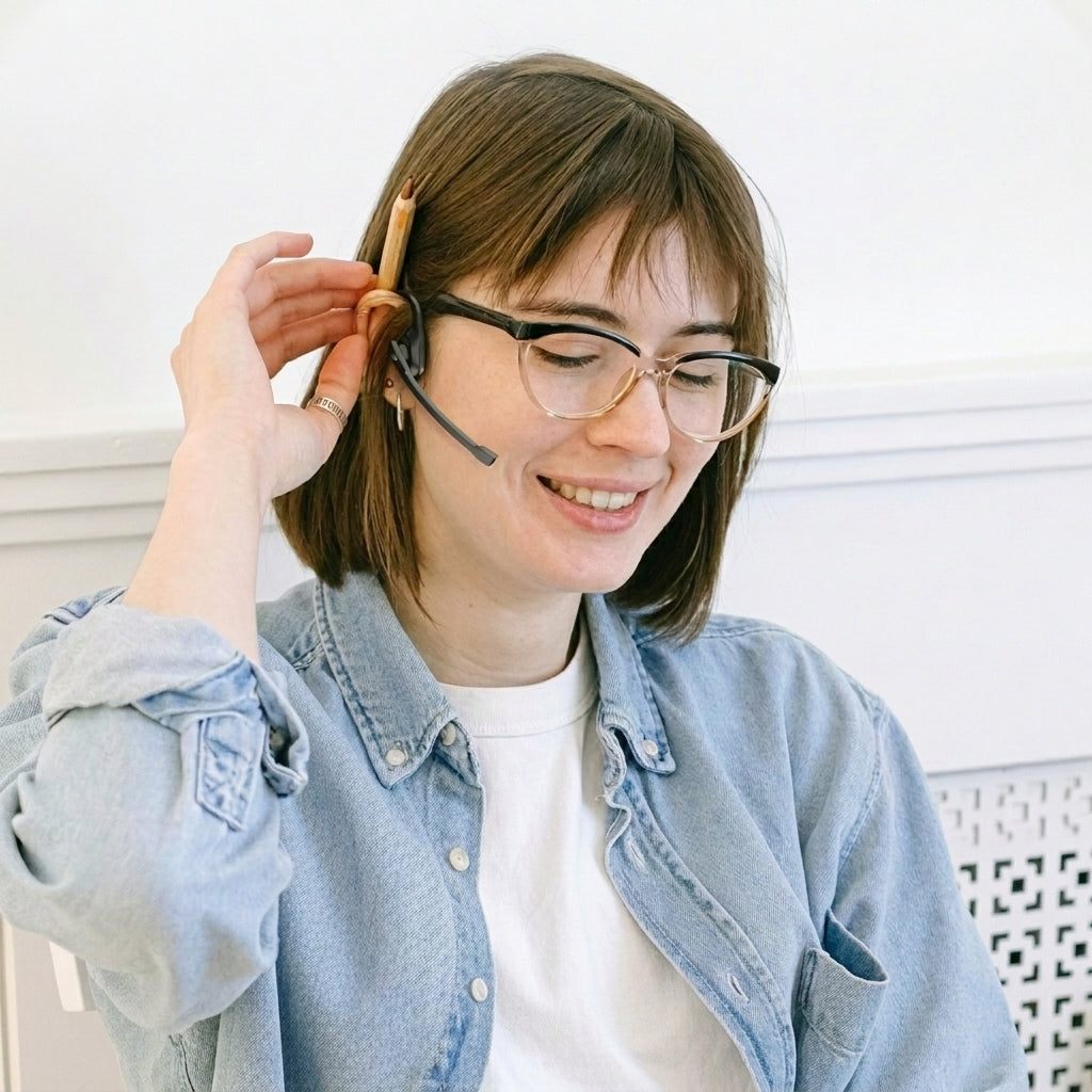 Air Conduction Bluetooth Headset with Mic - Open-Ear Headphones for Office, Sport & Daily Use